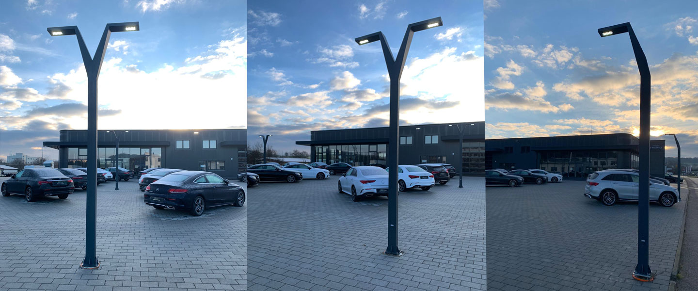 Car Dealership Landscape Lighting / Germany